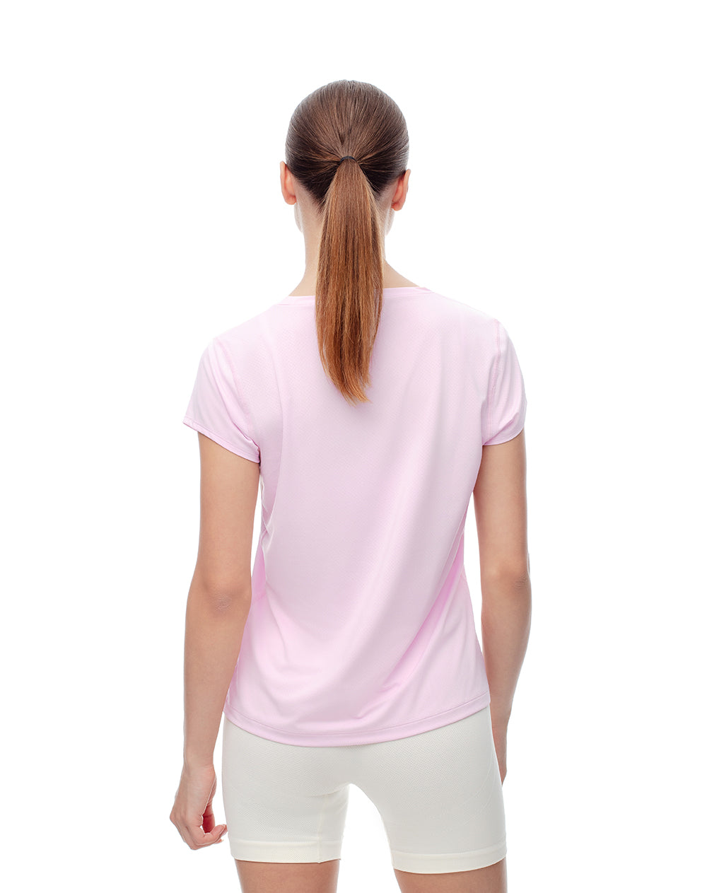 Camiseta deportiva secado rápido rosa mujer
