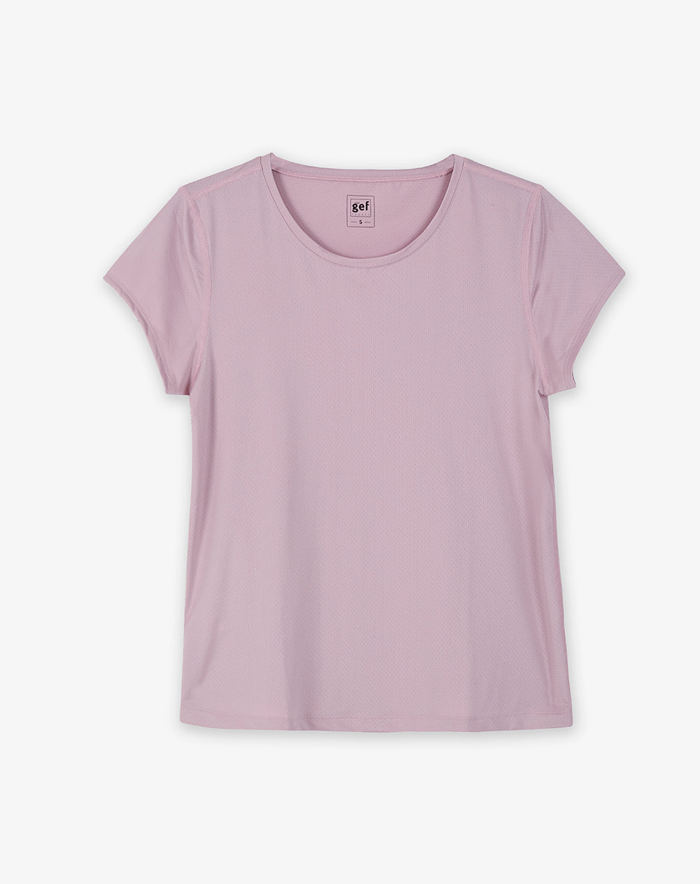 Camiseta regular fit manga corta rosada