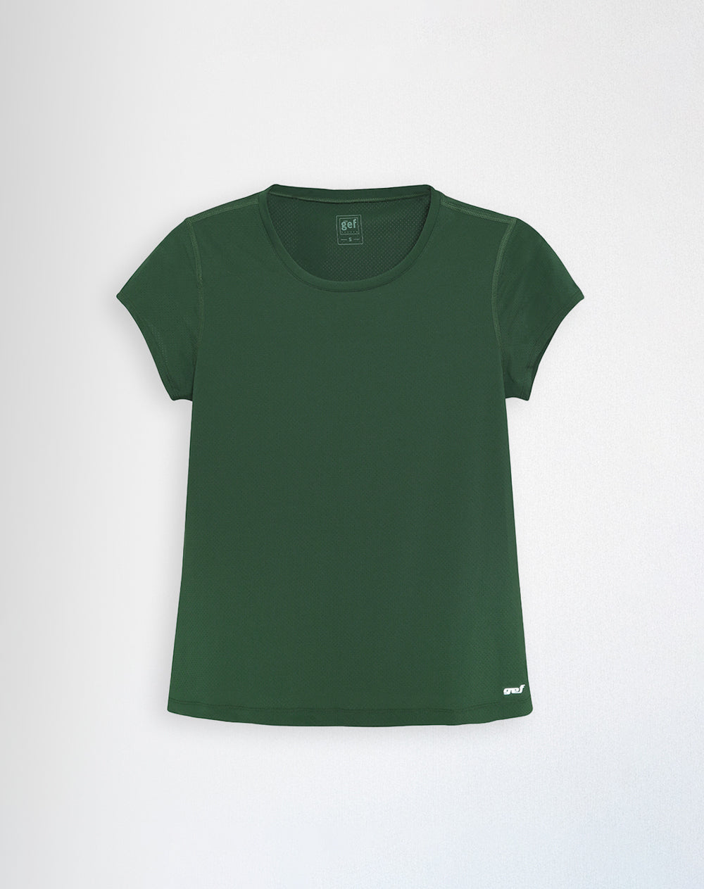 Camiseta deportiva secado rápido verde mujer