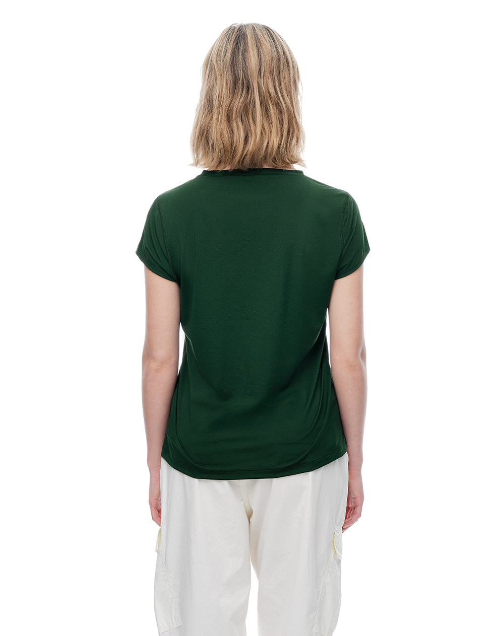 Camiseta deportiva secado rápido verde mujer