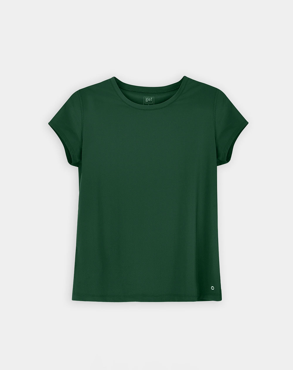 Camiseta deportiva secado rápido verde mujer