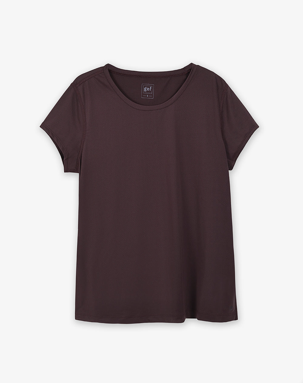 Camiseta + short deportivo vinotinto mujer