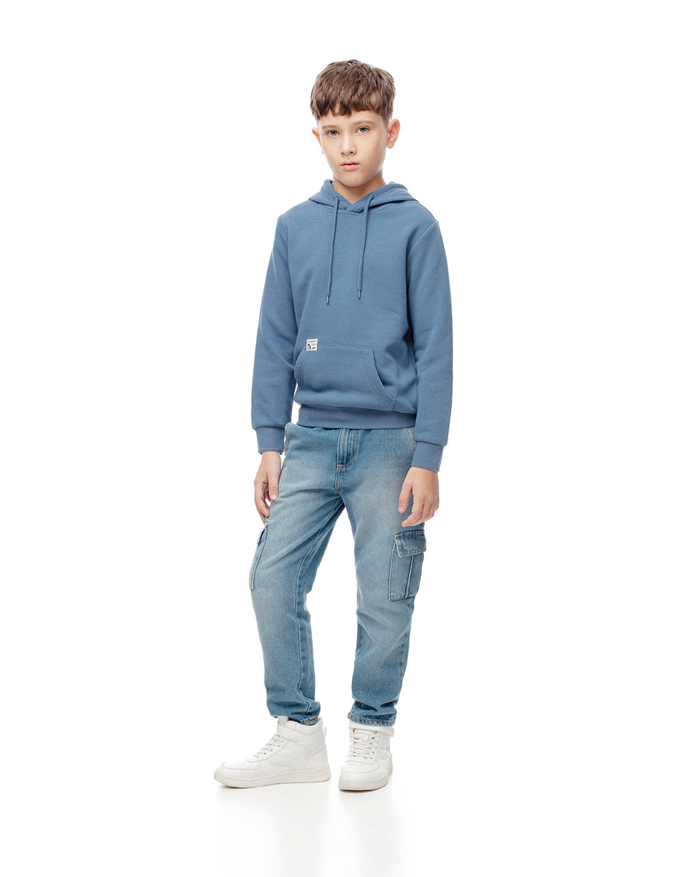 Buzo regular fit azul