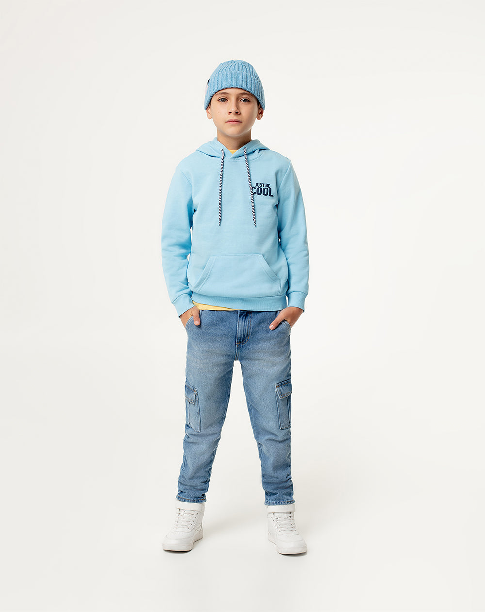 Buzo regular fit azul
