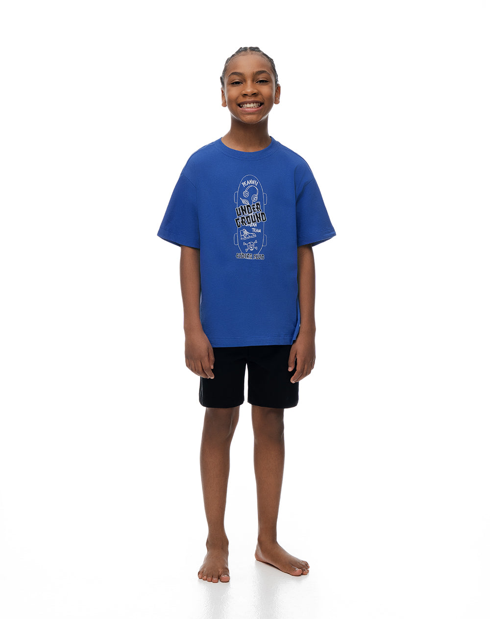 Camiseta + bermuda de pijama algodón surtida niño