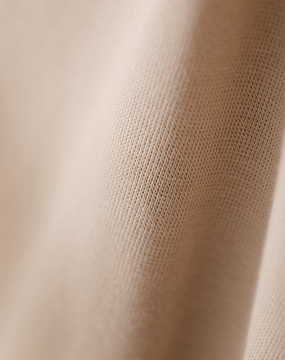 Vestido corto en rib arena