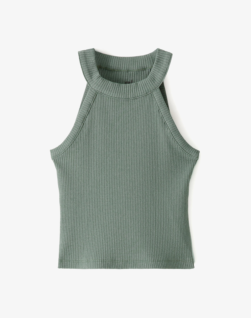 Camiseta crop slim verde niña