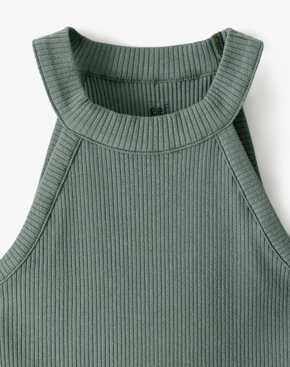 Camiseta crop slim verde niña