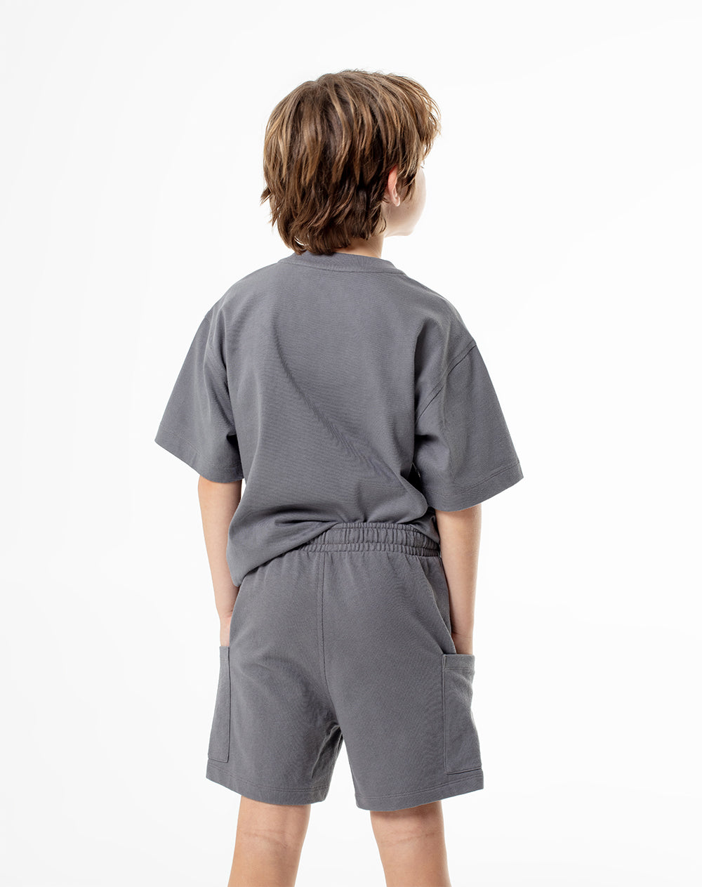 Conjunto camiseta + bermuda gris