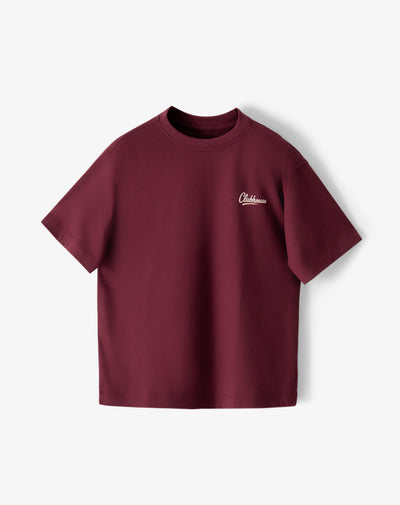 Conjunto pantalon corto camiseta vinotinto