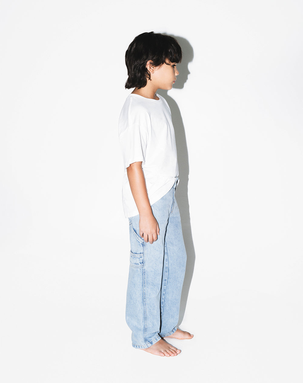 Jean recto índigo claro niño