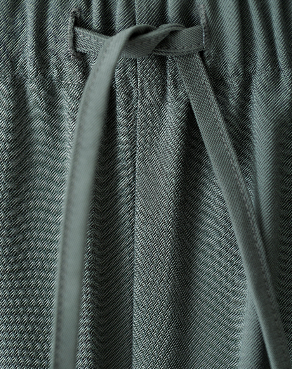 Pantalón wide leg tiro alto verde rayas mujer