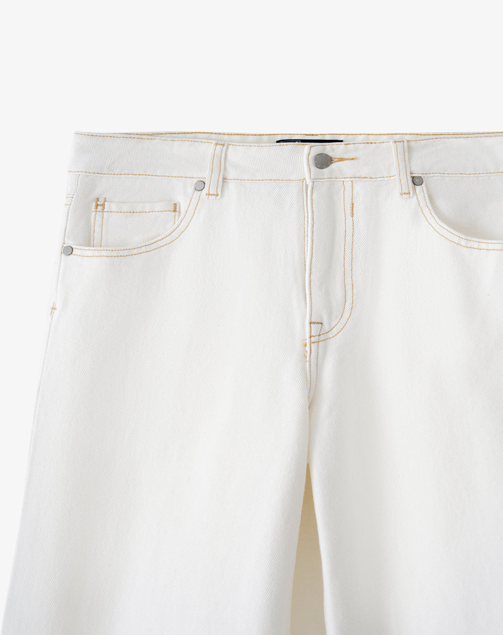 Jean straight tiro medio crudo mujer
