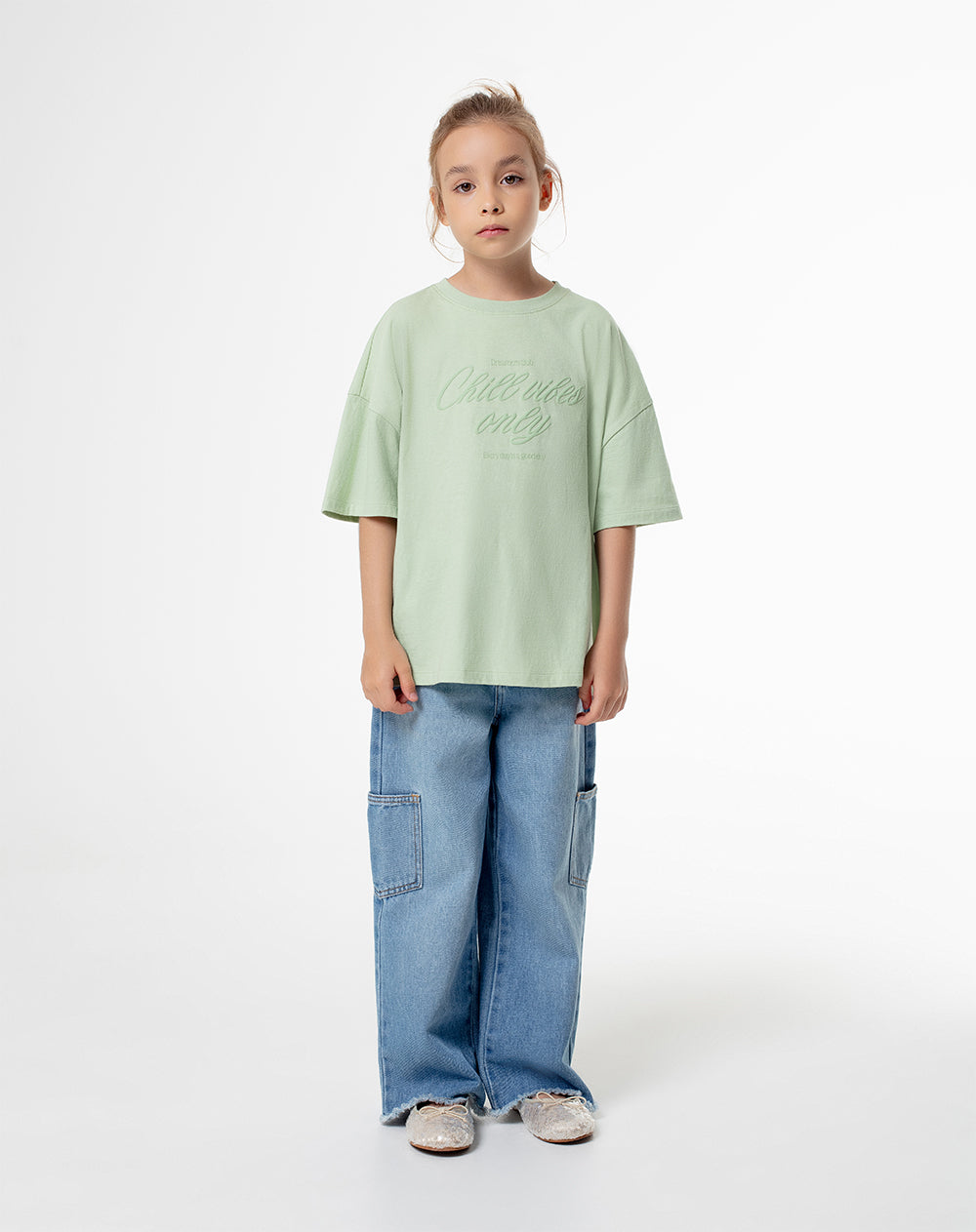 Camiseta regular fit manga corta verde