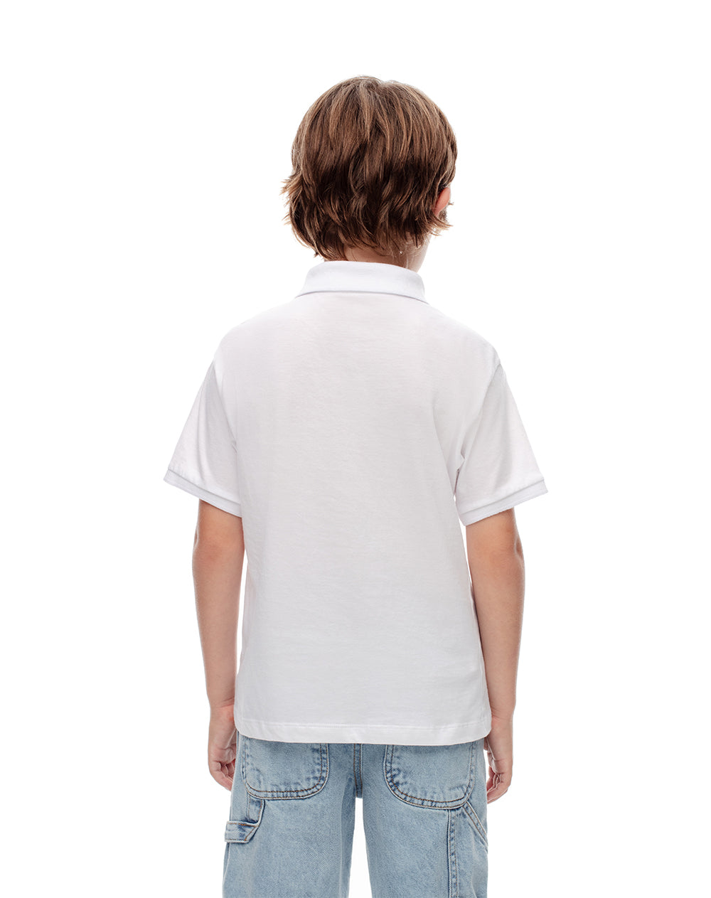 Polo Layed regular fit blanca
