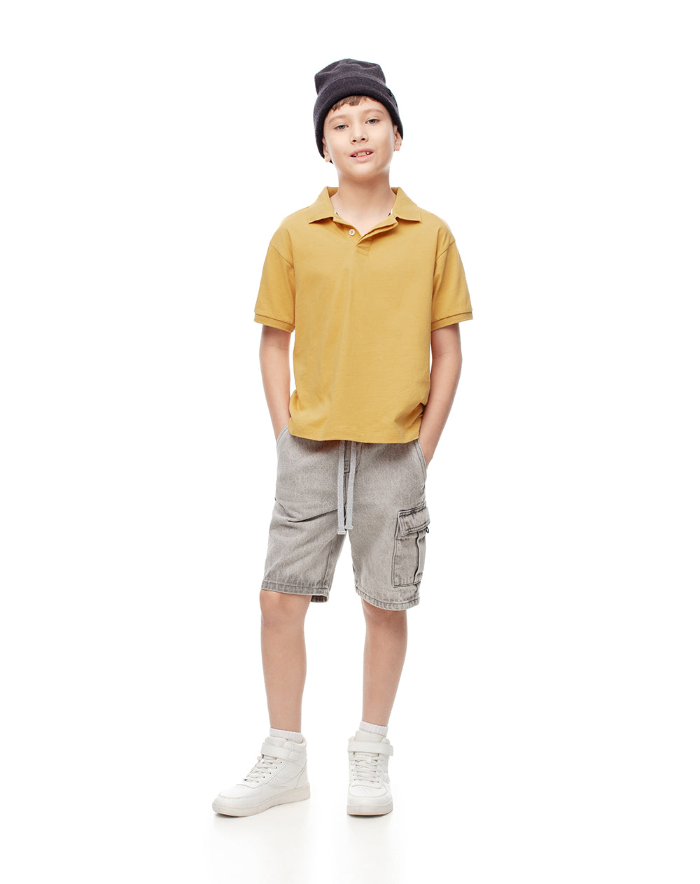 Polo regular fit mostaza