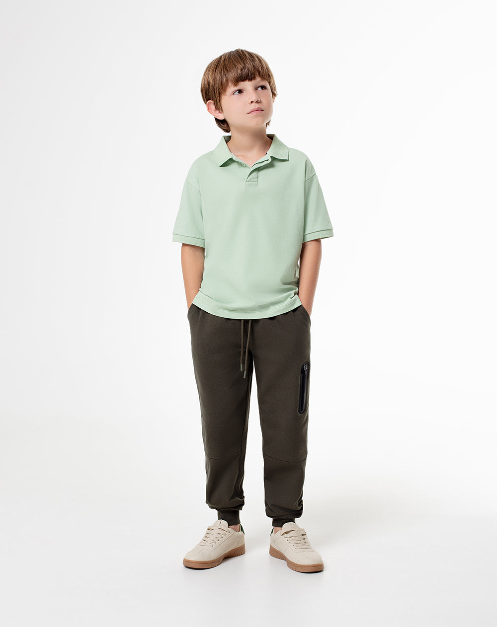 Polo Layed regular fit verde