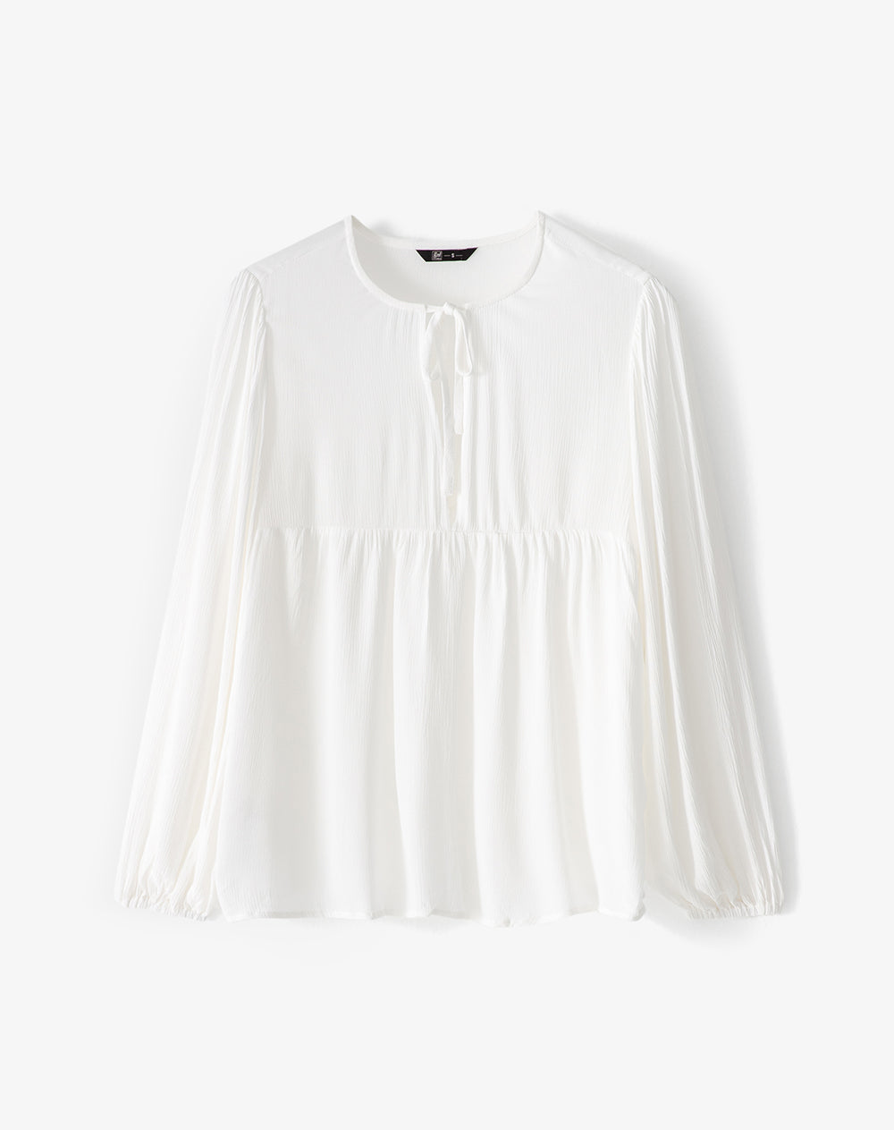 Camisa oversized manga larga blanca mujer