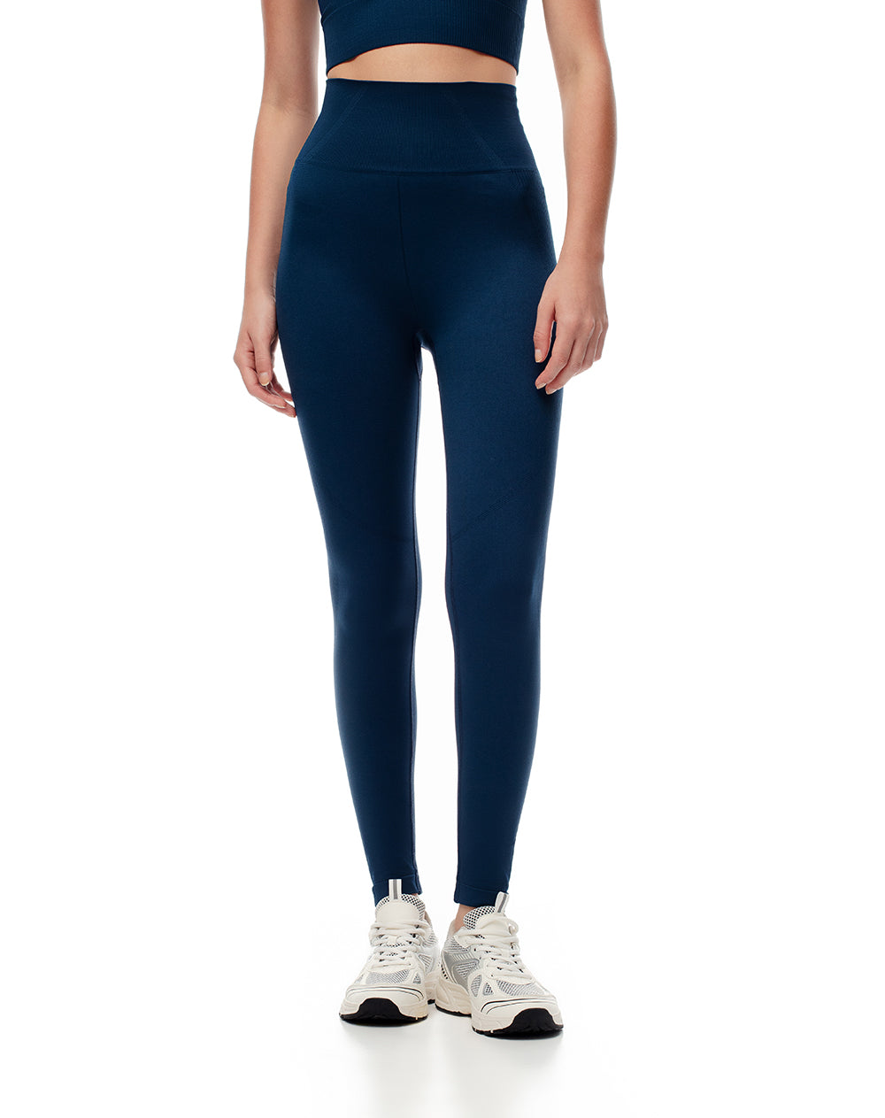 Legging tiro alto azul