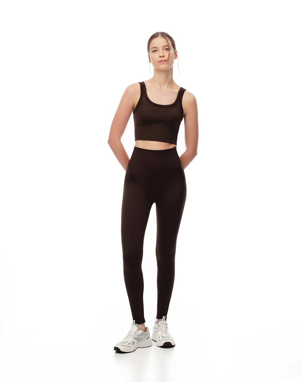 Legging deportivo seamless chocolate mujer