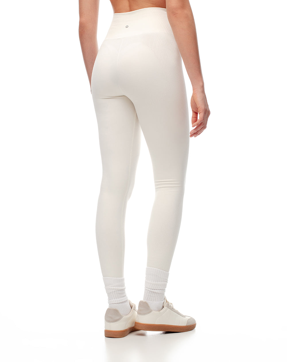 Legging deportivo seamless blanco mujer