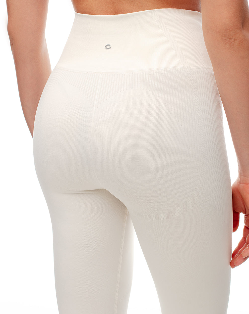 Legging deportivo seamless blanco mujer