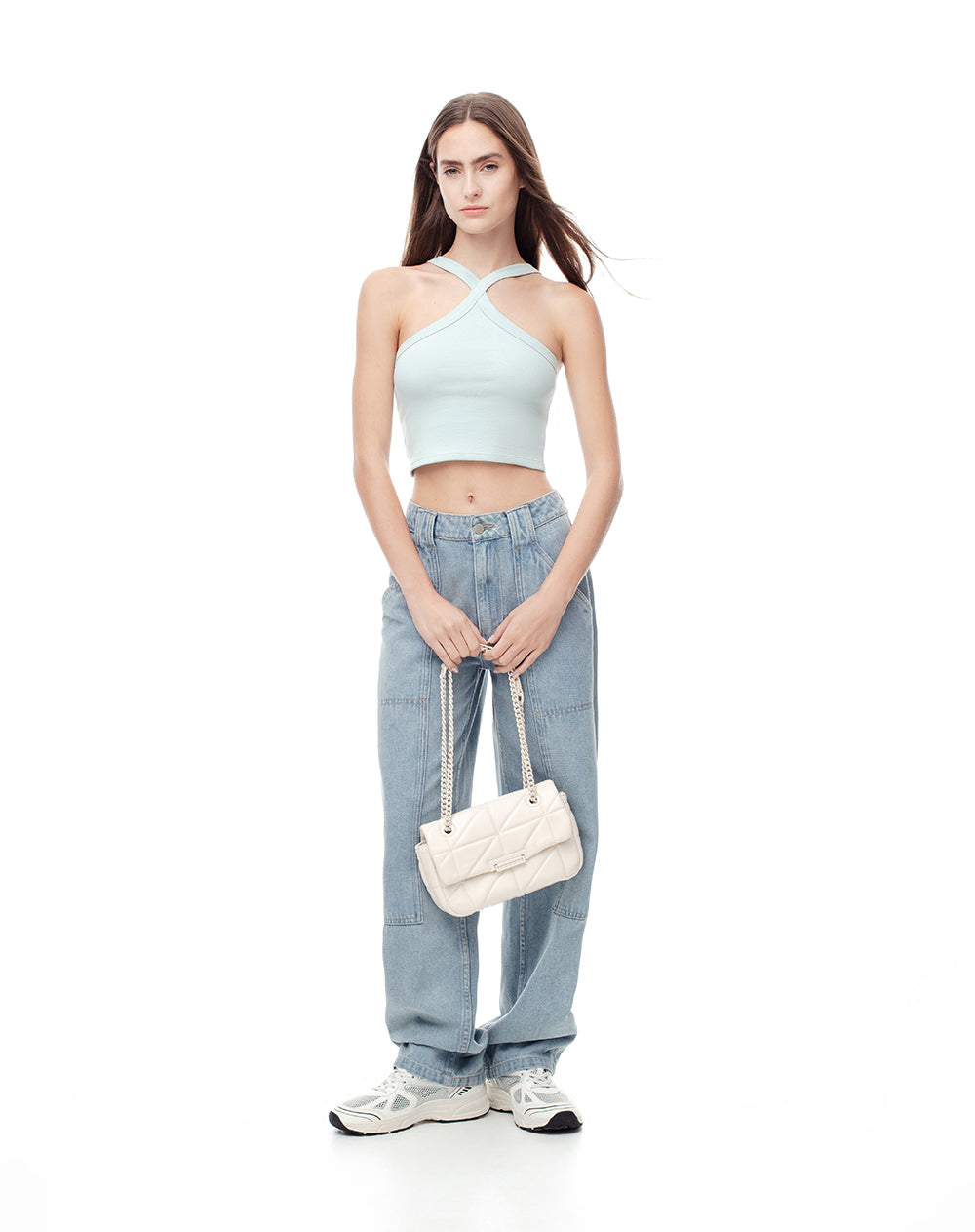 Crop top azul