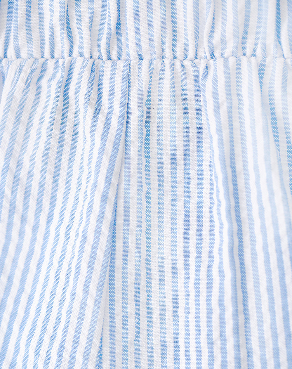 Pijama regular fit azul con rayas