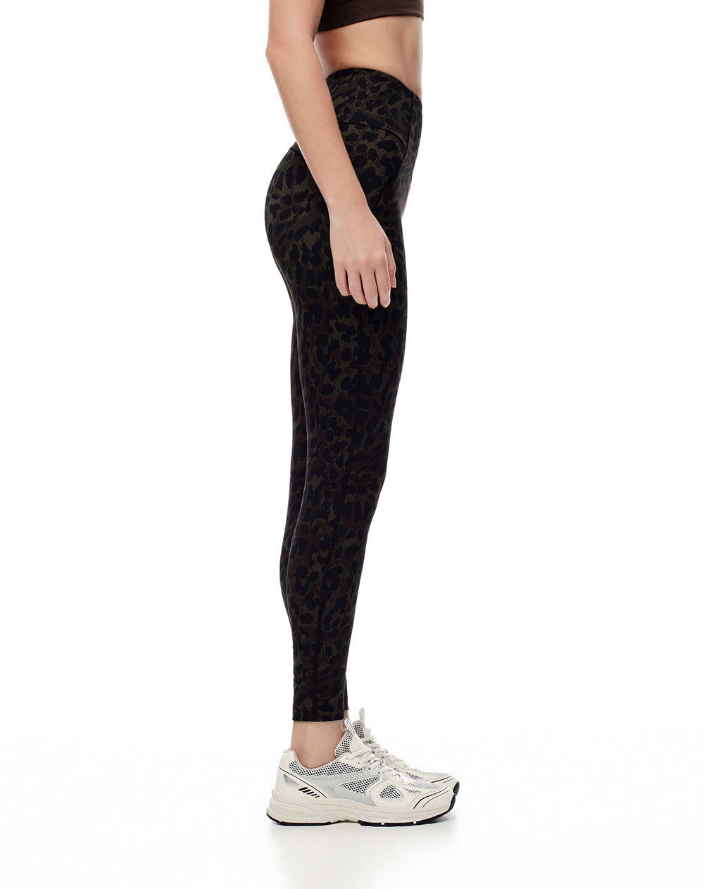 Legging tiro medio cafe estampado