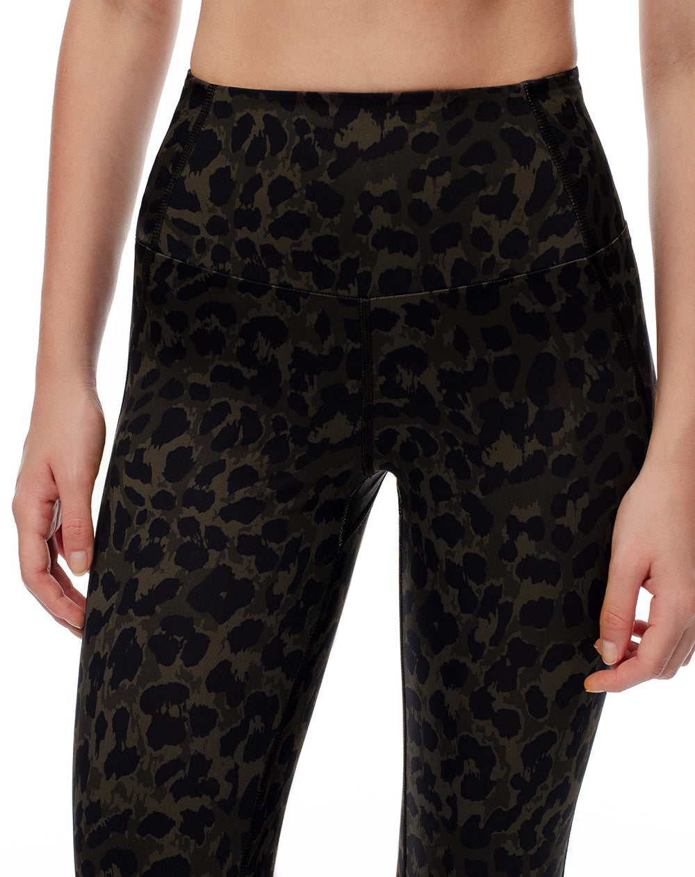 Legging tiro medio cafe estampado