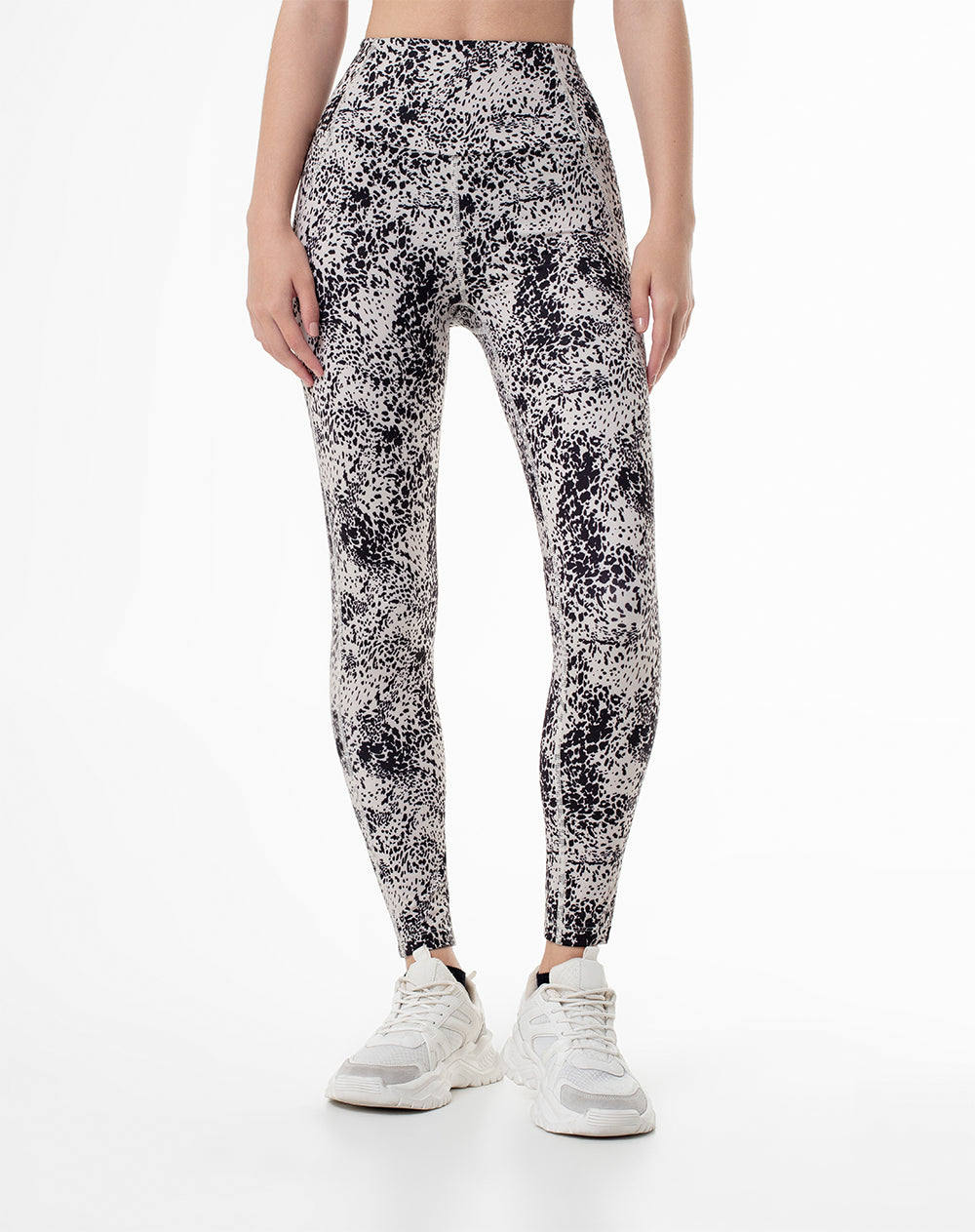Legging tiro medio habano estampado