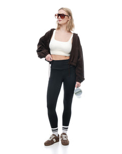 Legging deportivo secado rápido negro mujer