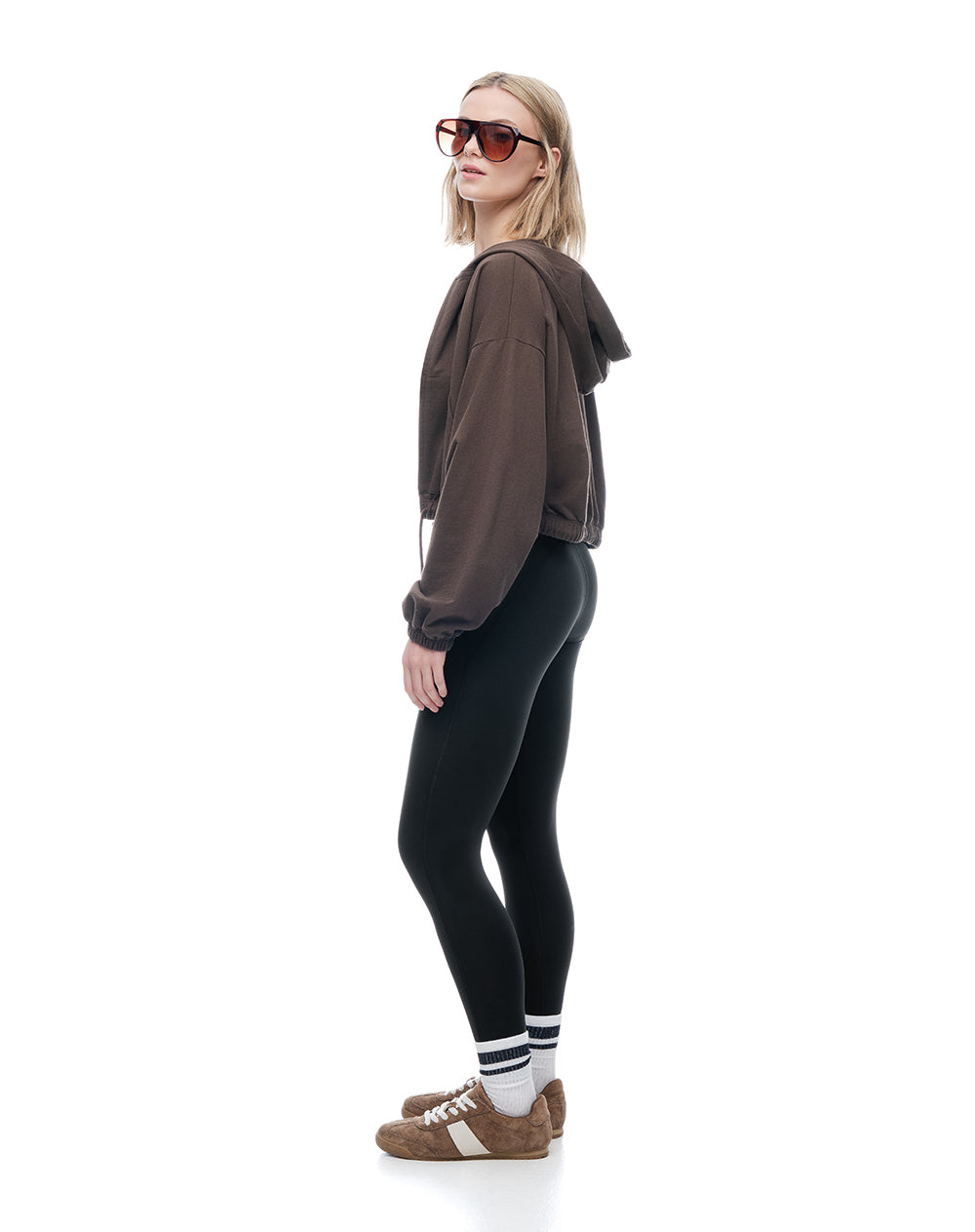 Legging deportivo secado rápido negro mujer