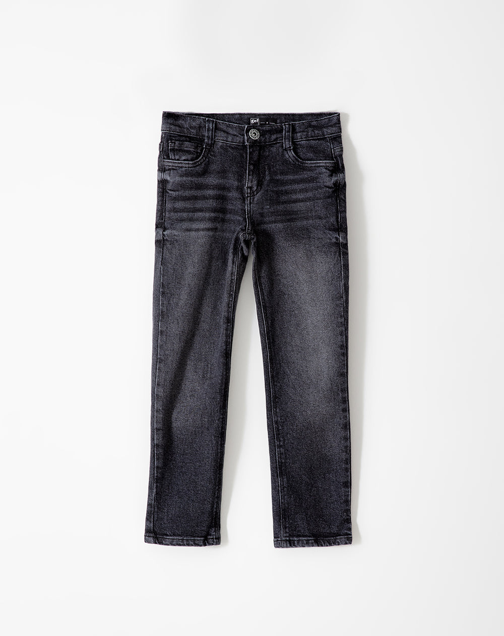 Jean Legus regular fit tiro medio denim negro