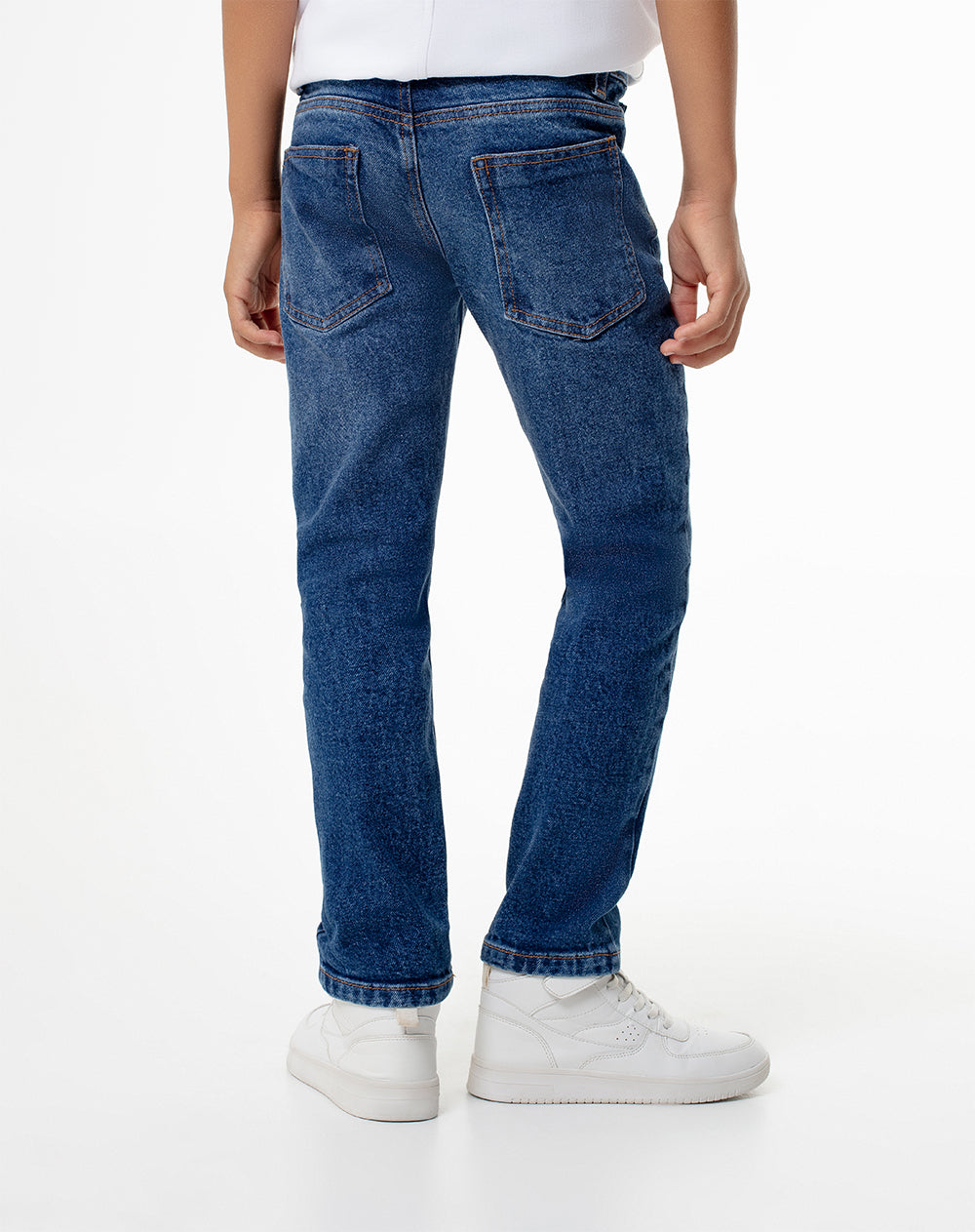 Jean Legus regular fit tiro medio indigo