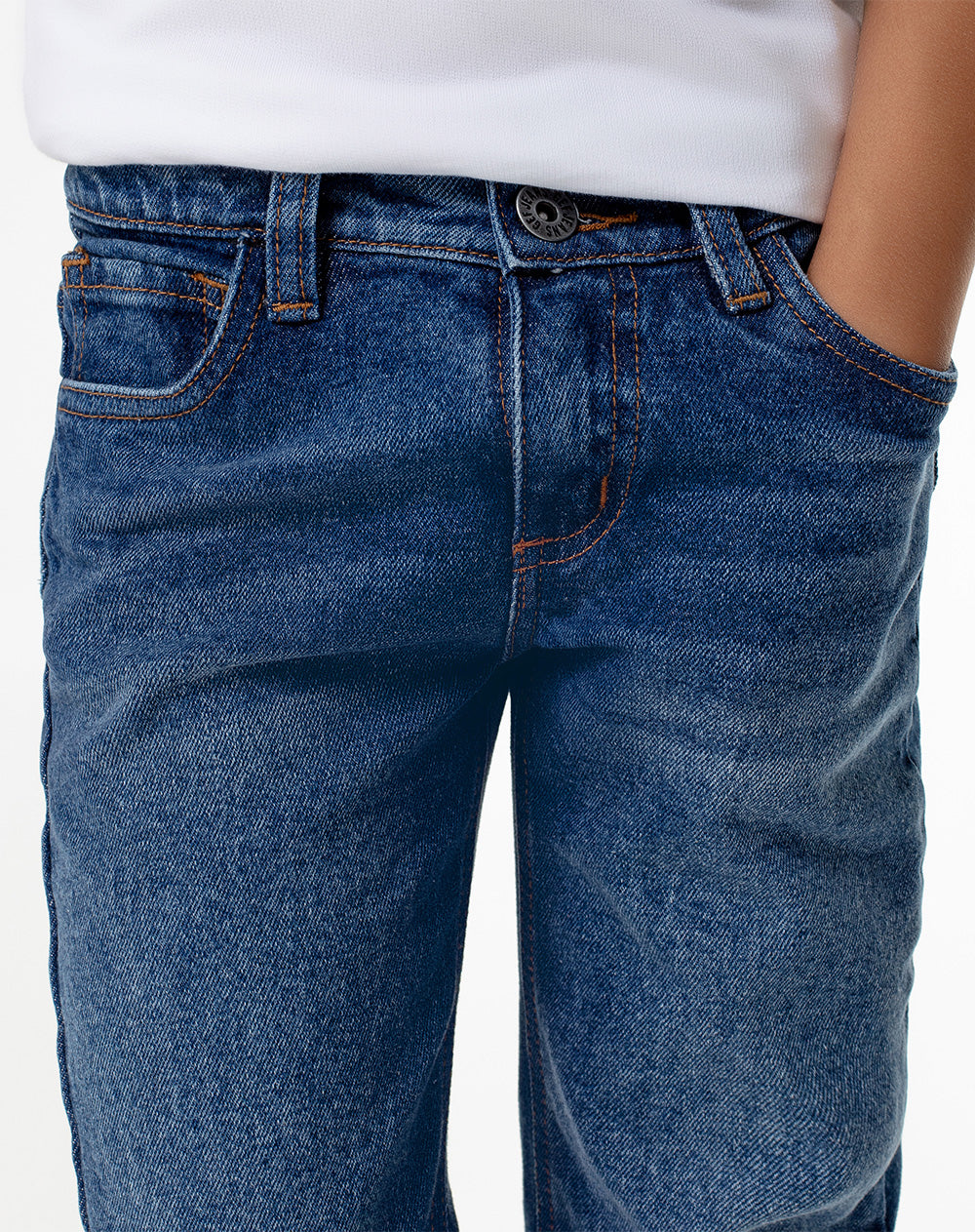 Jean Legus regular fit tiro medio indigo