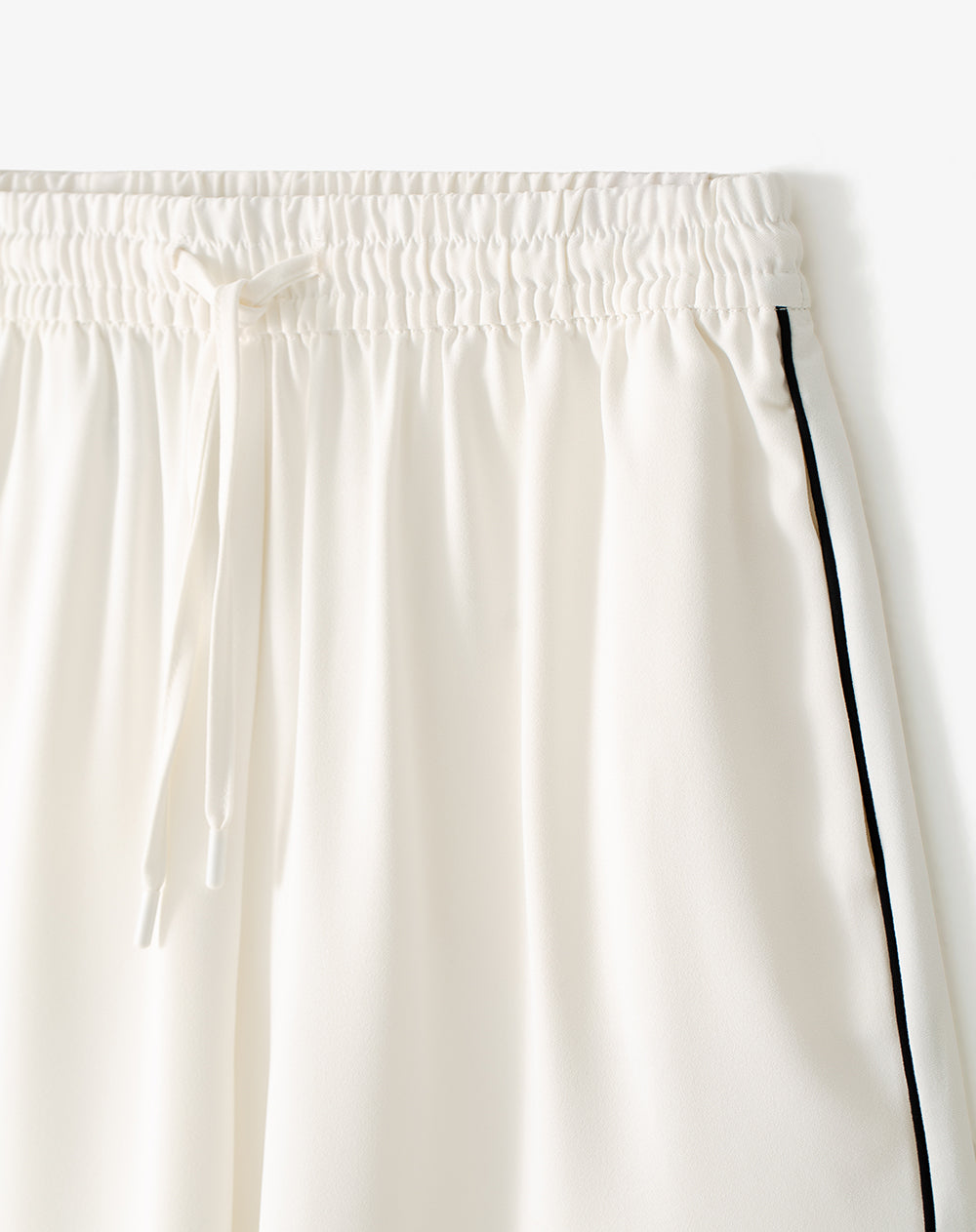 Pantalón loose fit tiro alto blanco