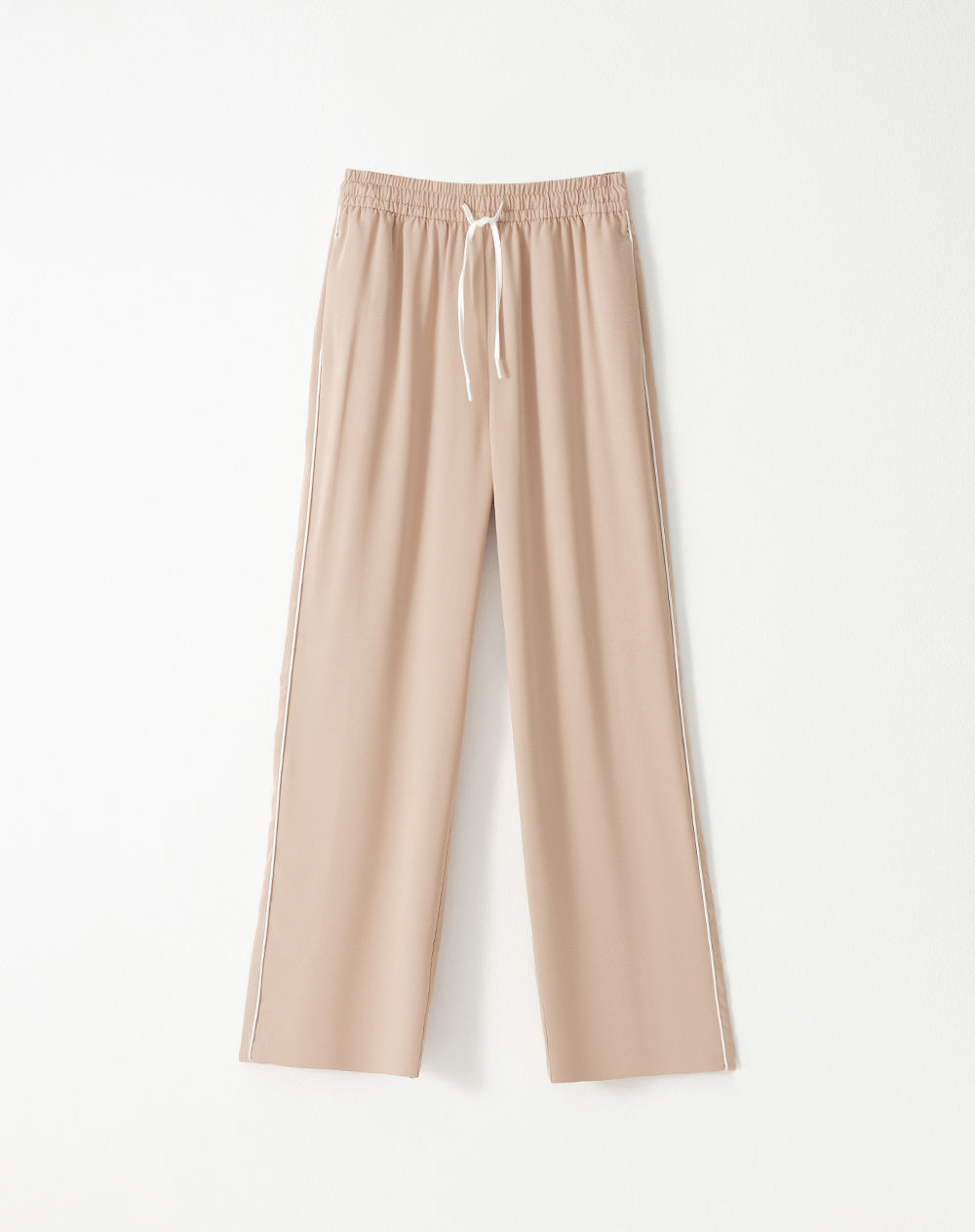 Pantalón loose fit tiro alto kaki