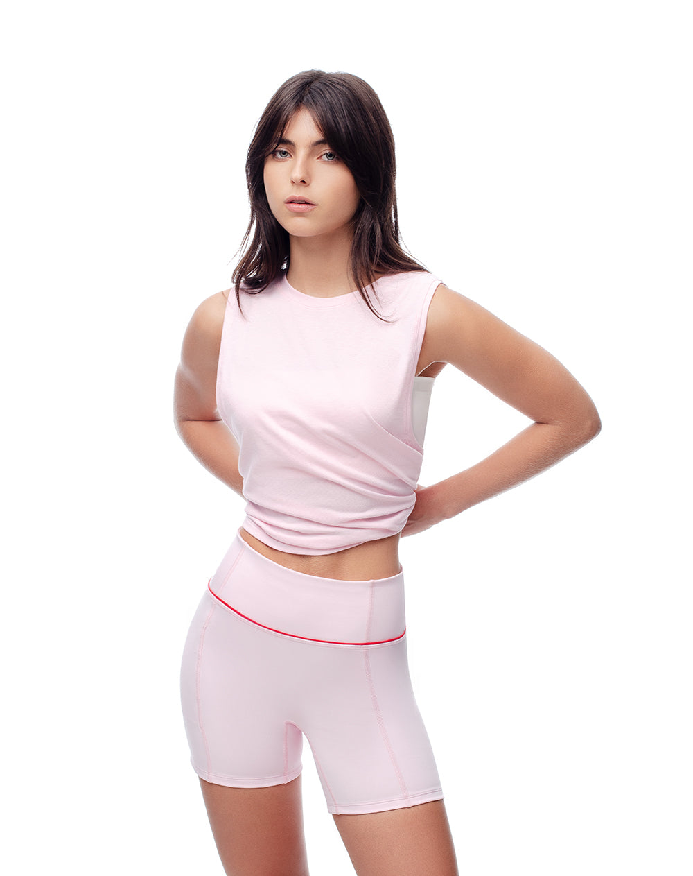 Short pantaloneta rosado