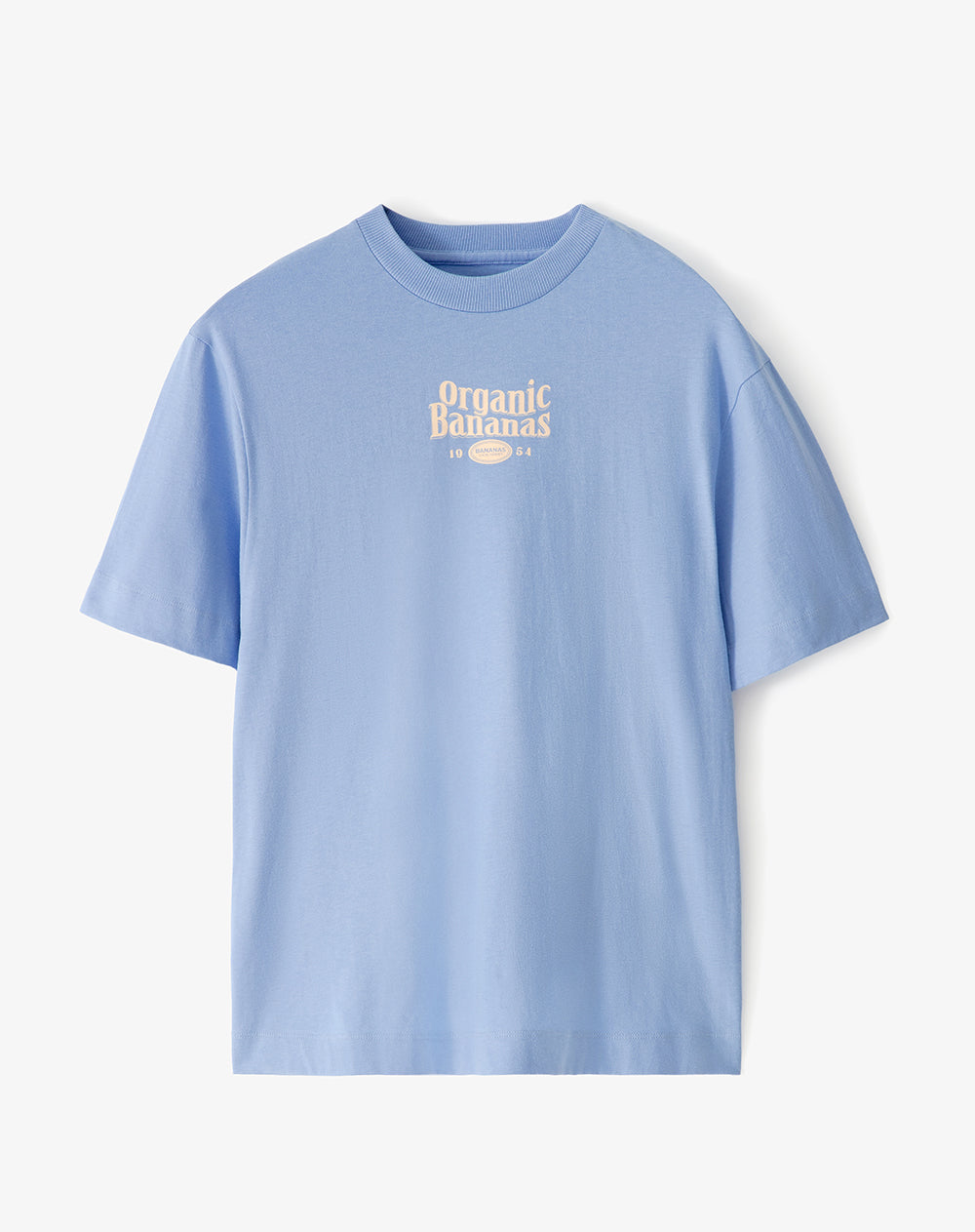 Camiseta oversize algodón azul mujer