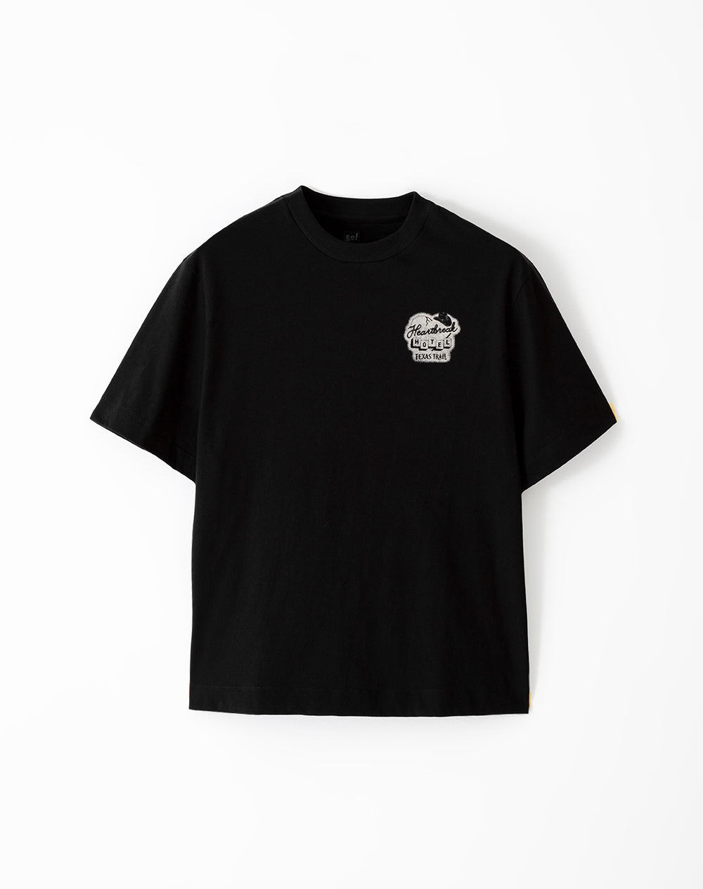 Camiseta relaxed fit manga corta negra