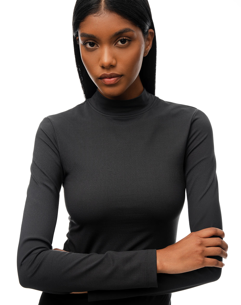 Body manga larga negro mujer