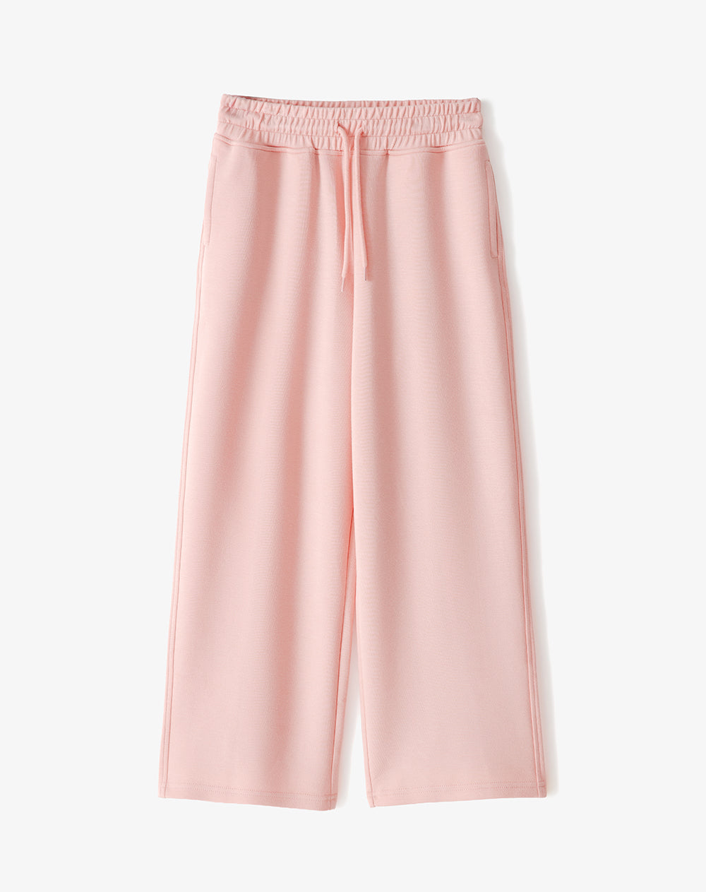 Pantalón tiro medio holgado rosado niña