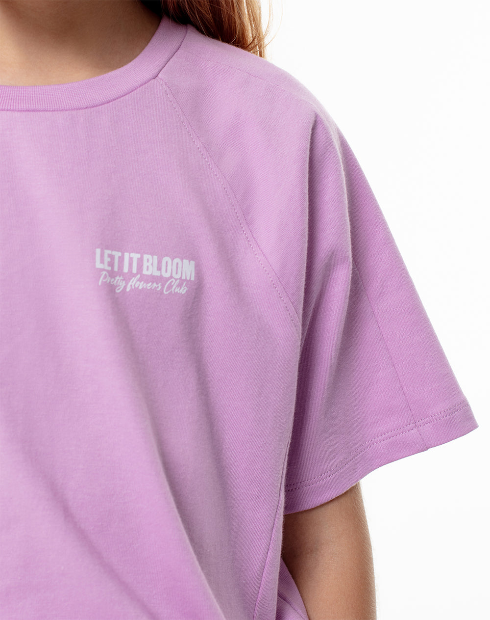 Conjunto falda manga corta violeta
