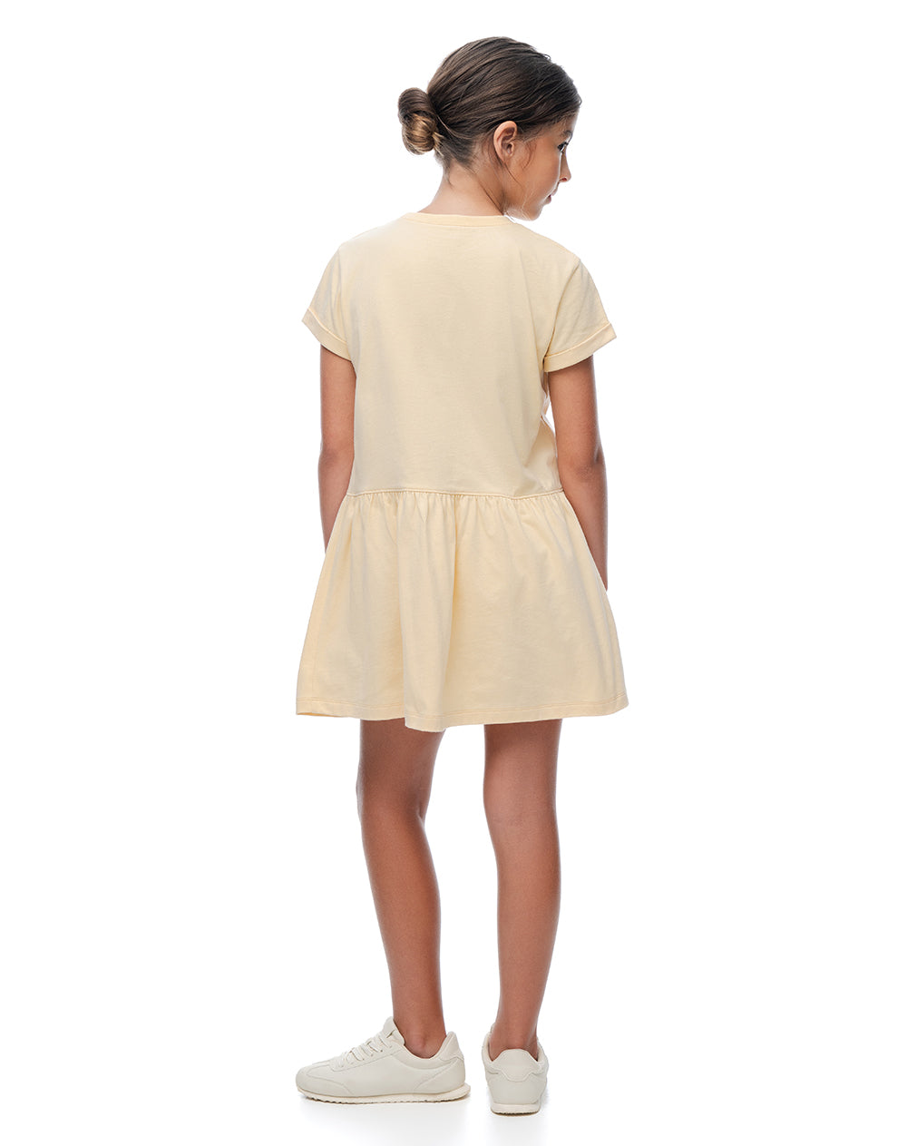Vestido corto amarillo niña
