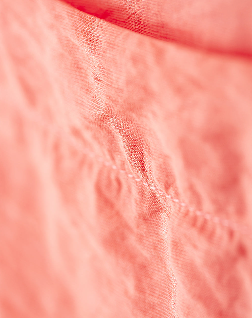 Camisa manga larga regular coral mujer