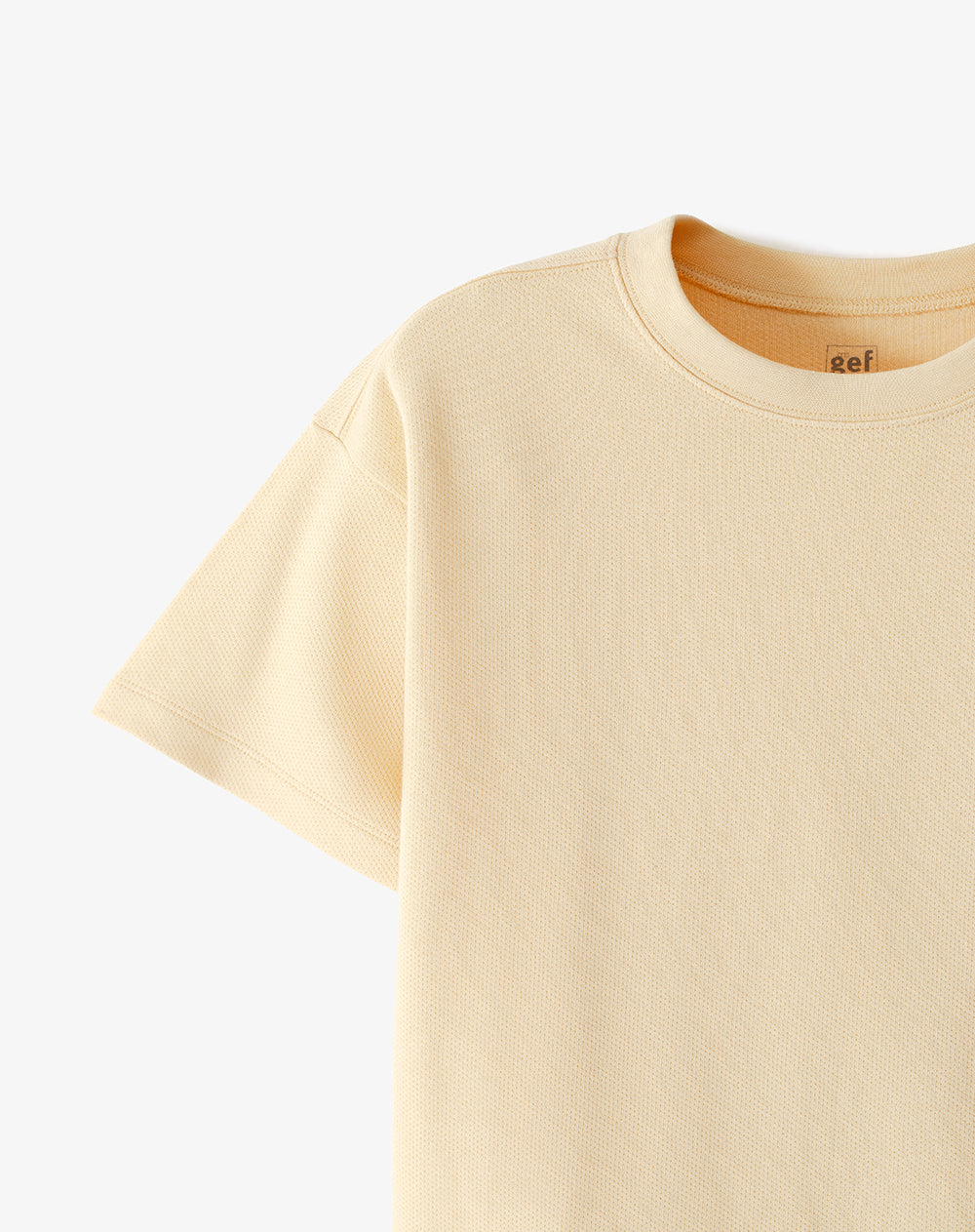 Camiseta regular algodón amarilla niño