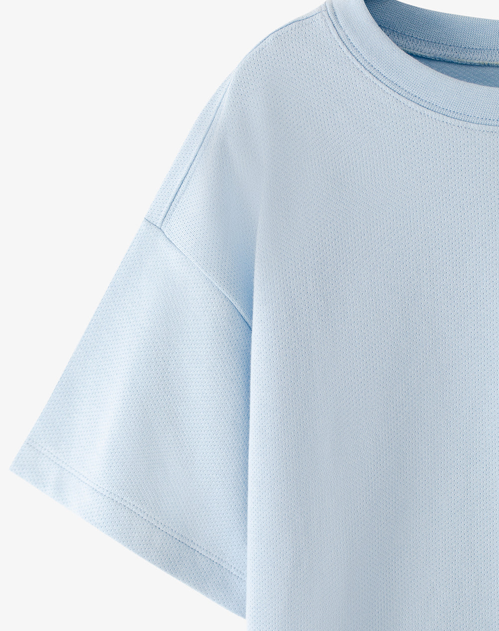 Camiseta regular fit manga corta azul