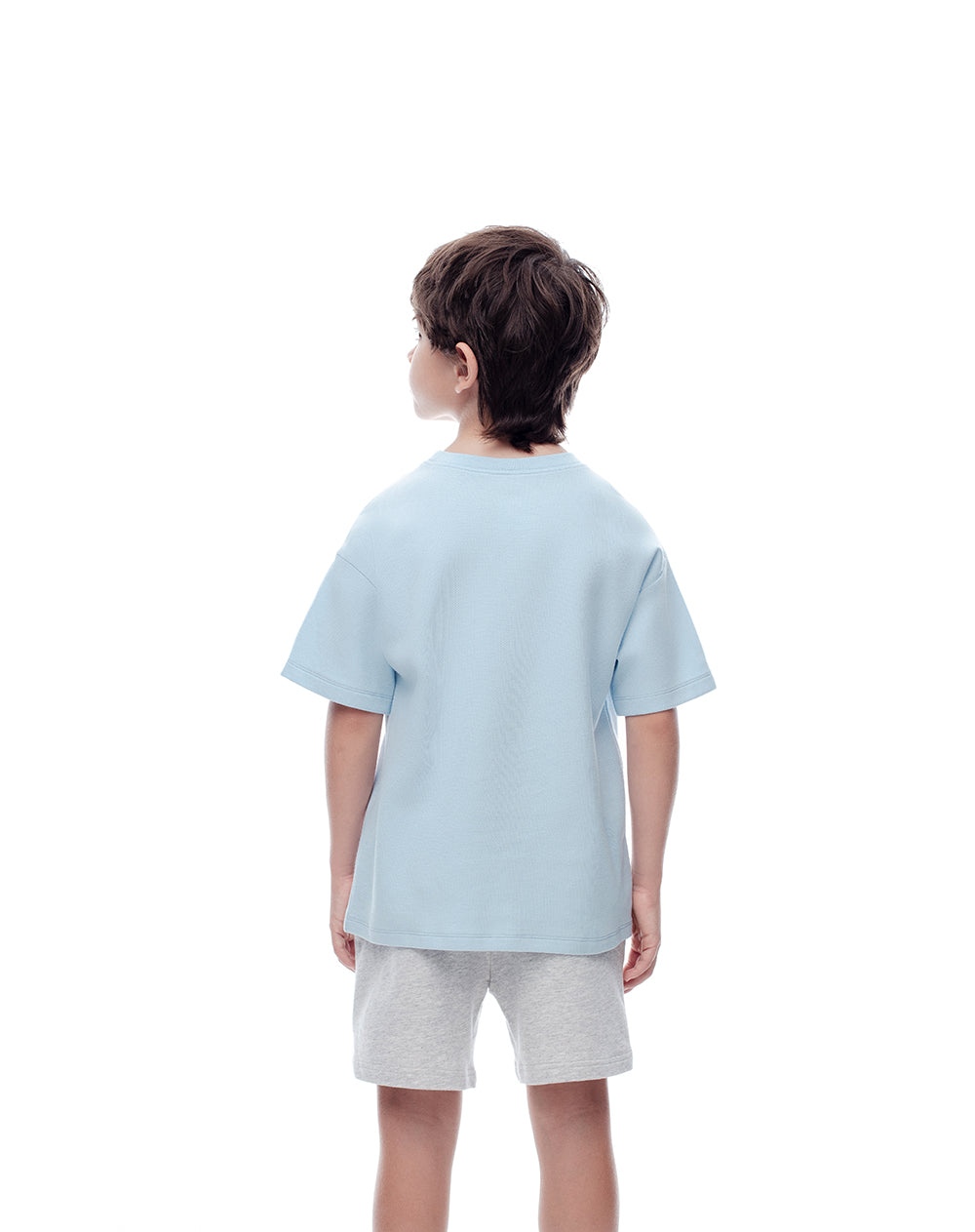 Camiseta regular fit manga corta azul