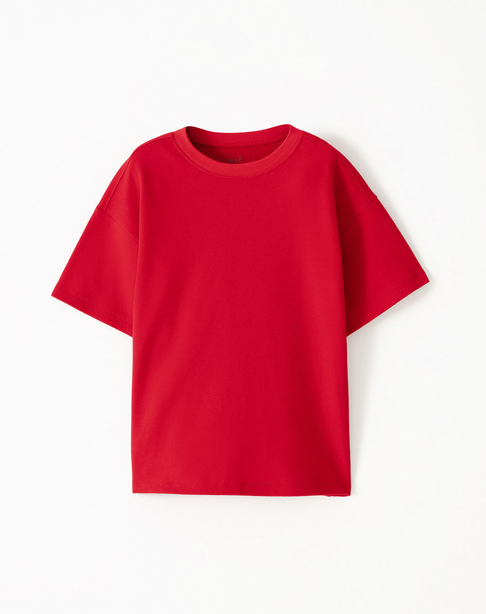 Camiseta regular algodón roja niño